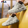 斐樂(lè )（FILA）可頌面包鞋運動(dòng)鞋男士休閑鞋舒適厚底老爹鞋復古 燕麥色-OM 42 曬單實(shí)拍圖