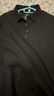 拇指白小T男款熱力智暖長(cháng)袖POLO衫秋季翻領(lǐng)商務(wù)百搭上衣體恤衫 墨黑 XL 曬單實(shí)拍圖
