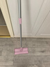 康多多家政保潔專(zhuān)用加粗伸縮兩節桿平板拖把家用夾靜電除塵巾夾布一拖凈 【粉色拖把套裝】 曬單實(shí)拍圖