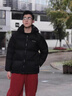 羅蒙冬季新款男士棉服外套可拆卸連帽保暖棉衣棉襖短款面包服外套 黑色 M 曬單實(shí)拍圖