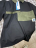 費洛仕假兩件衛衣男春秋款拼接撞色休閑打底衫高級感個(gè)性襯衫領(lǐng)套頭上衣 TJB6318黑色 2XL (145-160) 曬單實(shí)拍圖