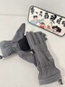 UOSO騎行手套男士摩托車(chē)御寒針織防風(fēng)加絨加厚保暖觸屏手套女 螺紋款-氣質(zhì)灰 均碼 曬單實(shí)拍圖