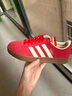 adidas「T頭鞋」VL COURT復古休閑板鞋德訓鞋男女阿迪達斯輕運動(dòng) 淺猩紅/暖香草色/黃色   38.5 曬單實(shí)拍圖