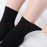 浪莎女士襪子女10雙裝黑色中筒襪棉襪秋冬季舒適透氣吸汗休閑襪子 曬單實(shí)拍圖