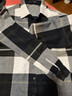 HLA海瀾之家長(cháng)袖襯衫男冬季寬松磨毛格子休閑襯衣男 曬單實(shí)拍圖