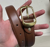 目丸皮帶女士真皮2025新款休閑針扣腰帶女款百搭褲帶配裙子牛仔褲潮流 曬單實(shí)拍圖