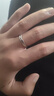 唯一（Winy）莫桑鉆999純銀情侶對戒男女求訂婚戒情侶戒指一對活口可調節 曬單實(shí)拍圖