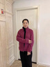 俞兆林（YUZHAOLIN）媽媽搖粒絨秋冬裝外套女中老年女裝棉衣老奶奶太太春裝棉服抓絨衣 淺紫色 3XL 建議115-130斤 曬單實(shí)拍圖