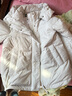 雪中飛2025新款女士冬季保暖短款羽絨服女裝防風(fēng)防寒時(shí)尚百搭通勤外套 米灰色|8075 S /160/84A 曬單實(shí)拍圖