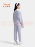 安踏女童套裝秋冬加絨保暖衛衣褲子兩件套時(shí)髦洋氣套裝舒適A62547711 曬單實(shí)拍圖