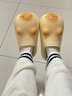 智宙棉拖鞋女士秋冬季2025新款室內外穿加絨保暖防滑月子鞋可愛(ài)棉鞋 【36-37】小氖黃 包跟款 曬單實(shí)拍圖