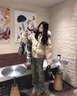 恩若凡羽絨服女短款加厚帶大毛領(lǐng)小款韓版修身大毛領(lǐng)小個(gè)子外套學(xué)生夾克 卡其升級版 L 曬單實(shí)拍圖