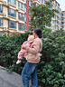 抱抱熊嬰兒背帶腰凳寶寶遛娃抱娃神器前抱式多功能新生兒四季通用背嬰帶 V29云感蘋(píng)果金【Pro旋鈕款】 曬單實(shí)拍圖