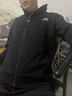 阿迪運動(dòng)套裝男秋冬季中老年立領(lǐng)純棉開(kāi)衫加絨休閑跑步衛衣兩件套 黑色 薄款直筒套裝 XL 建議110-130斤 曬單實(shí)拍圖