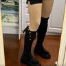 阿貓頓厚底顯瘦絨面堆堆彈力靴過(guò)膝靴子女2024秋冬新款兩穿長(cháng)筒靴時(shí)裝靴 卡其色 (升級款) 38 曬單實(shí)拍圖