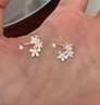 戚小米999純銀花朵耳釘女養耳洞小耳環(huán)小眾2025新款爆款耳環(huán)高級感耳飾 【999足銀】花朵耳釘一對 曬單實(shí)拍圖