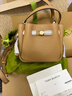 Tory Burch 湯麗柏琦  ROMY 迷你水桶包女包TB 179988 提拉米蘇色 227 OS 曬單實(shí)拍圖
