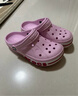 卡駱馳（CROCS）貝雅卡駱班兒童洞洞鞋沙灘鞋男女童包頭拖鞋/207018/207019 芭蕾粉/糖果粉-6TG 35 (215mm) 曬單實(shí)拍圖