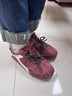 百麗（Belle）漿果糖復古德訓鞋款撞色運動(dòng)休閑板鞋B2472AM5預售 深紅色 37 (235mm) 曬單實(shí)拍圖