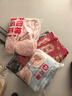 頂瓜瓜女童睡衣套裝冬季三層夾棉加厚法蘭絨甜美可愛(ài)家居服 淺粉色 160  曬單實(shí)拍圖