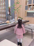 蕉京童裝女童小香風(fēng)套裝裙秋冬裝兒童寶寶外套背心裙小女孩毛呢兩件套 外套背心裙套 110cm 曬單實拍圖