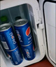 可口可樂(lè )（Coca-Cola）車(chē)載冰箱8L車(chē)家兩用迷你小冰箱學(xué)生宿舍辦公室護膚品冷暖小冰箱 曬單實(shí)拍圖