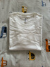 純棉圓領(lǐng)長(zhǎng)袖T恤女2025新款簡(jiǎn)約純色打底衫寬松顯瘦百搭上衣 XJFS 白色 M 【90-110斤】 曬單實(shí)拍圖