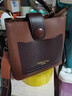 沐霓 流行包包2025新款時(shí)尚手提單肩女包斜挎百搭復古水桶包 咖啡色 曬單實(shí)拍圖