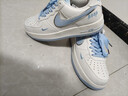 莆田鞋莆田純原AIR空軍一號低幫耐磨男鞋女鞋學(xué)生板鞋休閑鞋運動(dòng)鞋 空軍白銀藍 39 摩擦吱吱響3 曬單實(shí)拍圖