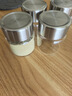 三四鋼?燕窩分裝瓶耐高溫可蒸煮中藥分裝瓶密封罐高硼硅玻璃空瓶茶葉瓶 120ml*4：內外304鋼蓋 曬單實(shí)拍圖