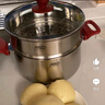 愛(ài)仕達（ASD）湯鍋316L食品級加厚不銹鋼煮粥鍋復底蒸奶鍋24CM燃氣電磁爐通用B5 曬單實(shí)拍圖