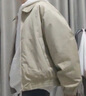 優(yōu)衣庫合作款男裝女裝PUFFTECH空氣棉服休閑短茄克外套夾克479411 31 米色 L /175/100A 曬單實(shí)拍圖