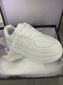 達芙妮七夕禮物厚底小白鞋女高級感百搭休閑厚底運動(dòng)板鞋 白色 35 曬單實(shí)拍圖