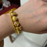 潮宏基 心喜黃金手鏈女足金手串手飾光面磨砂5G圓珠送女友新年禮物 計價(jià) 光面款 約3.1g 曬單實(shí)拍圖