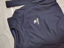 駱駝（CAMEL）長(cháng)袖速干T恤男跑步健身圓領(lǐng)運動(dòng)上衣 C15CAVLZ012 黑夜藍 L 曬單實(shí)拍圖