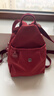 多用女士雙肩包時(shí)尚夏季小包牛津布包單肩包胸包百搭韓版小布包包 深紅 曬單實(shí)拍圖