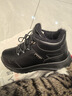 足力健老人鞋中老年冬季戶(hù)外散步加絨加厚石墨烯保暖鞋2493205J 黑色 43  曬單實(shí)拍圖