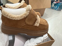 百思圖2025冬季新款毛毛鞋棉鞋時(shí)尚戶(hù)外粗跟女休閑鞋BV511DM5 駝色 36 曬單實(shí)拍圖
