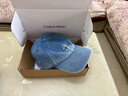 Calvin KleinJeans男女同款簡(jiǎn)約ck刺繡字母潮流復古彎檐牛仔棒球帽禮物HX0278 曬單實(shí)拍圖