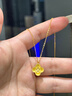 LIU GUI FU JEWELRY四葉草鑲鉆黃金項鏈2025新款足金吊墜純金套鏈紀念日禮物送老婆 甄選尊貴禮盒（僅禮盒無(wú)產(chǎn)品） 曬單實(shí)拍圖