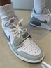 CLENIKEEDAIR NIKE莆田純原AJ312 Low低幫湖人煙灰芝加哥籃球鞋灰粉情侶鞋 AJ312_Low-白灰_爆裂紋 42 曬單實(shí)拍圖
