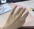 周生生黃金戒指 足金愛(ài)情密語(yǔ)皇冠戒指女款 生日禮物90227R 計價(jià) 2.95克 曬單實(shí)拍圖