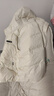 鴨鴨（YAYA）羽絨馬甲女外穿秋冬新款情侶男女同款連帽馬夾背心羽絨服外套 米白色 M /160(建議100-115斤) 曬單實(shí)拍圖