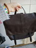 裘真【宋佳同款】植鞣羊皮信使雙肩包大容量上班通勤休閑背包新款 焦糖色-小號 曬單實(shí)拍圖