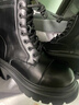達芙妮厚底馬丁靴女2025秋冬新款英倫風(fēng)短靴女時(shí)尚百搭黑色靴子女瘦瘦靴 百搭黑【5.5cm 厚底】 37 曬單實(shí)拍圖