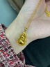 中鑫珠寶福來運轉(zhuǎn)古法黃金葫蘆吊墜旋轉(zhuǎn)葫蘆掛墜足金999項鏈男女 7.97g 曬單實拍圖