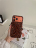 素洛適用蘋(píng)果17promax手機殼日韓ins豹紋凱蒂貓iPhone16pro甜酷辣妹15美拉德風(fēng)14帶掛繩13輕奢保護套 棕色豹紋kitty貓大孔 iPhone 17 Pro Max 曬單實(shí)拍圖