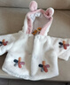 G.DUCKKIDS嬰兒斗篷披風(fēng)0-1-2-3歲4女寶寶秋冬裝加厚外套外出衣服防風(fēng)毛毛衣 米白色 73 曬單實(shí)拍圖