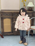 班喜迪女童羽絨服冬裝新款兒童洋氣公主外套女寶寶連帽上衣保暖衣服童裝 粉色 100 曬單實(shí)拍圖