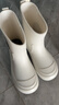 親子可愛(ài)卡通兒童雨鞋雨靴外穿個(gè)性防水鞋男童女童學(xué)生防滑大童 白色 36.5 (適合平時(shí)穿35-36碼) 曬單實(shí)拍圖